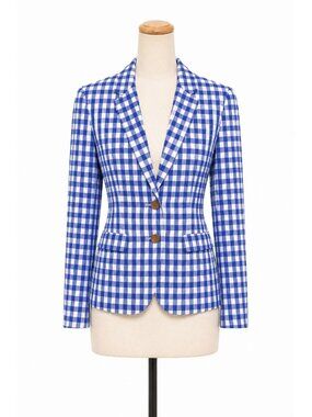 J.Crew Gingham Blazer Size 2